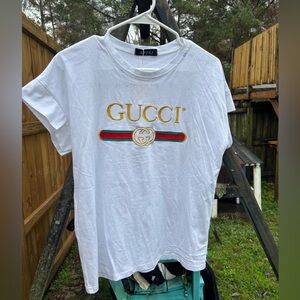 NWT crisp white Gucci tee T-shirt